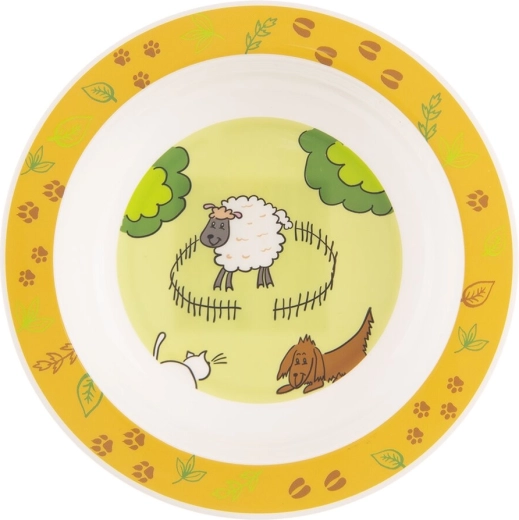 Assiette creuse enfant ferme 16 cm
