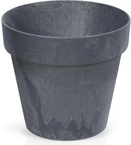 Cache-pot Cube effet béton anthracite 14 cm