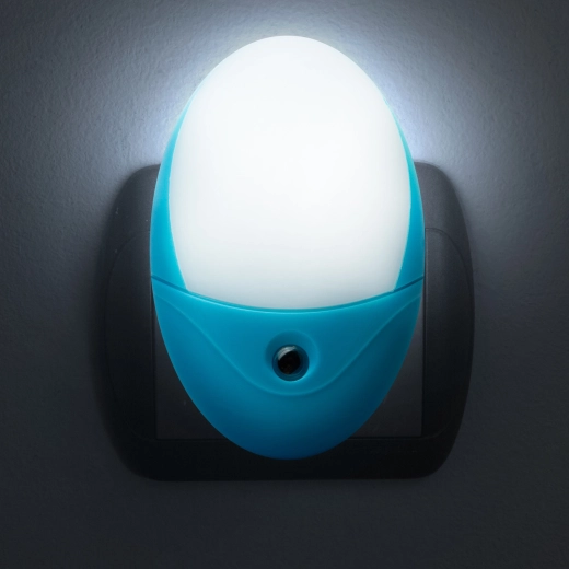 Veilleuse d’orientation LED Phenom avec capteur de luminosité, bleue