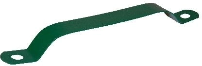 Collier pour poteau 48 mm vert, galvanisé et PVC