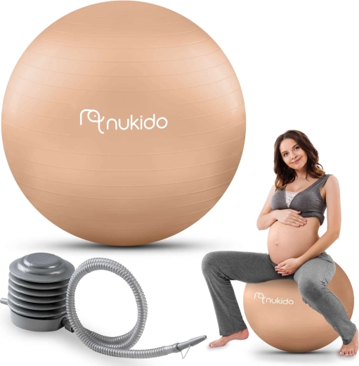 Ballon de grossesse et de fitness 65 cm beige NUKIDO