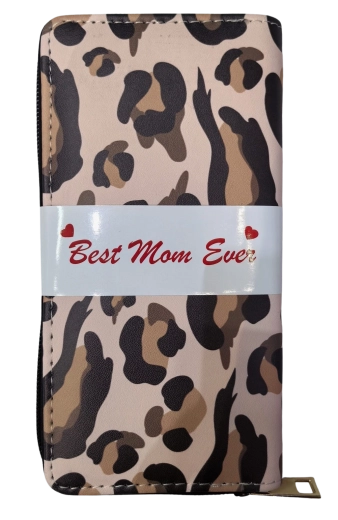 Portefeuille femme PINK à motif léopard
