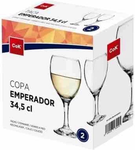 Verres à vin Emperador 345 ml, lot de 2 pièces