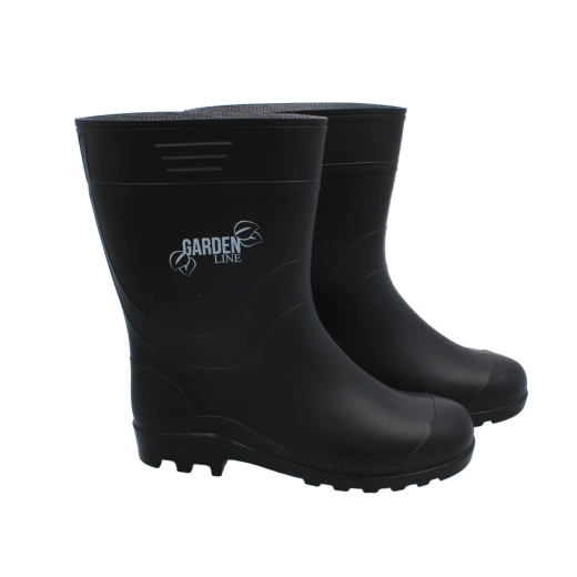 Bottes en PVC noires pour homme – taille 44