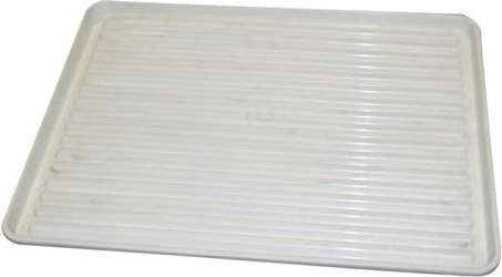 Égouttoir à vaisselle 50 × 40 cm en plastique blanc