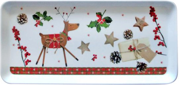 Plateau de service TORO avec renne 35 × 16,5 cm