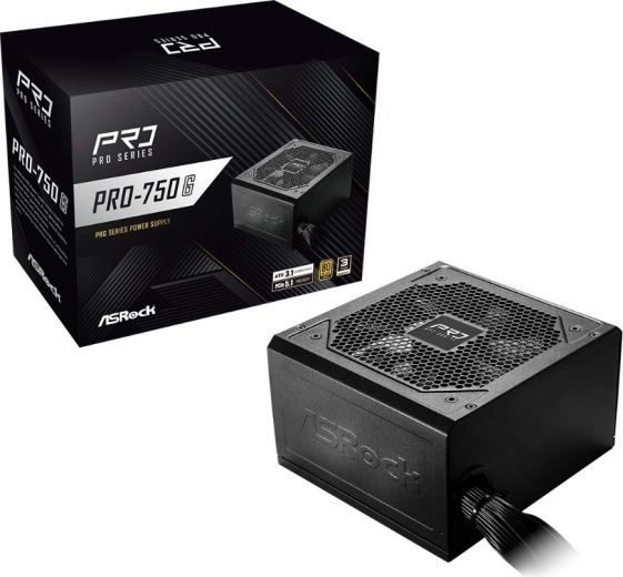 ASRock PRO series alimentation 750 W 80 PLUS Gold (non modulaire)