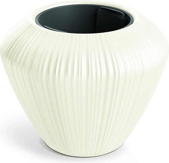 Pot de fleurs Oroha 38 cm chocolat blanc