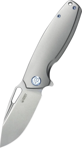 Kubey Tityus couteau de poche pliant 8,6 cm titane gris