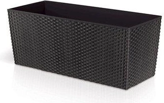 Jardinière surélevée auto-irrigante Rato Case High 60 × 25 × 46 cm, anthracite