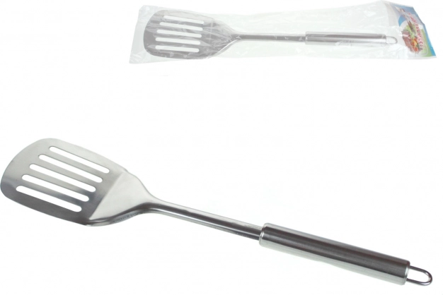 Spatule de cuisine en acier perforée 34 × 8 cm