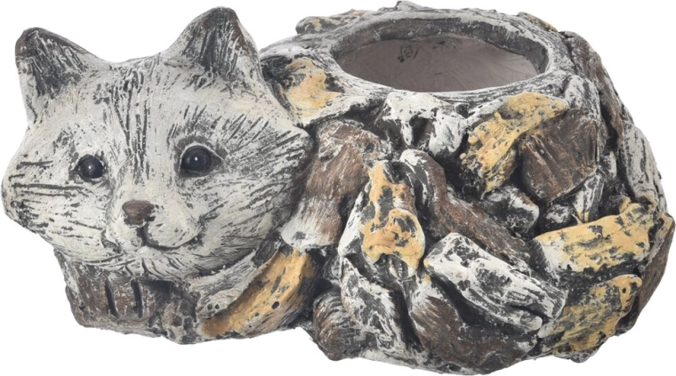 Cache-pot EBI renard avec motif pierre 34 × 25 × 17 cm