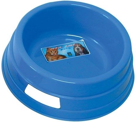 Gamelle pour chien ronde 16 cm – plastique, assortiment de couleurs