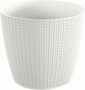 Cache-pot Wheaty 18,9 cm blanc