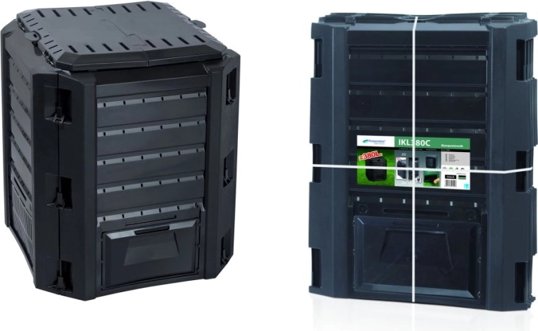 Composteur Compogreen 380 l – noir, sans emballage