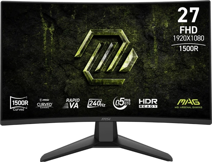 Moniteur de jeu incurvé 27" FHD 240 Hz MAG 274CF X24 – noir