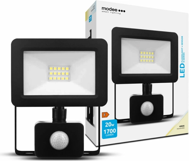 Projecteur LED Modee X‑series 20 W, blanc neutre, avec capteur