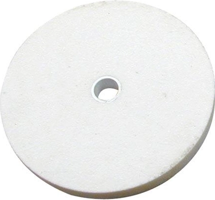 Meule abrasive 150 × 20 × 20 mm en corindon blanc, grain 60, dureté moyenne
