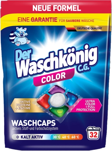Capsules de lessive WASCHKÖNIG Color 32 doses