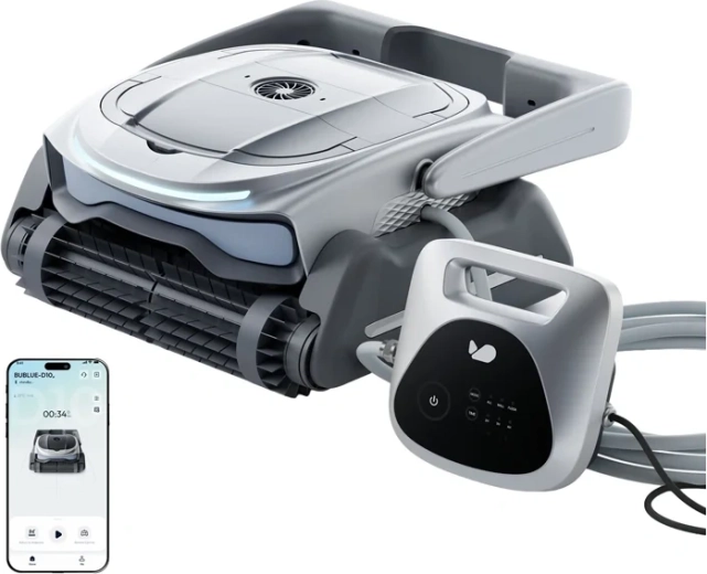 Nettoyeur de piscine robotisé Bublue D10P avec trajectoire intelligente
