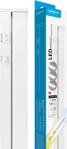 Modee luminaire LED sous-meuble 8 W, 556 mm, 750 lm, 3CCT avec interrupteur et variateur