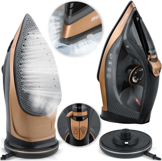 Fer à repasser vapeur sans fil Berdsen 2600 W avec semelle céramique