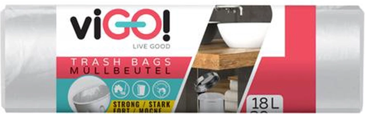 Sacs poubelle 18 l VIGO, 30 pcs