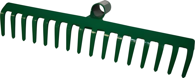 Râteau en fer sans manche, 16 dents