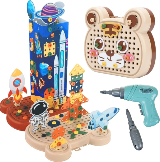 Iso Trade kit de construction 3D cosmos avec tournevis électrique (161 pièces)