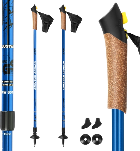 Bâtons de marche nordique NILS Extreme NW607 bleus