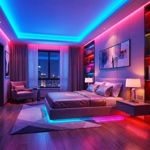 Ruban LED RGB de 3 m avec télécommande, IP65
