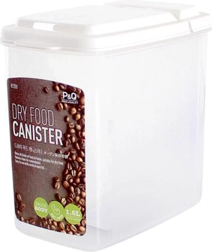 Boîte alimentaire en plastique avec couvercle doseur rabattable 1600 ml LOCKnLOCK