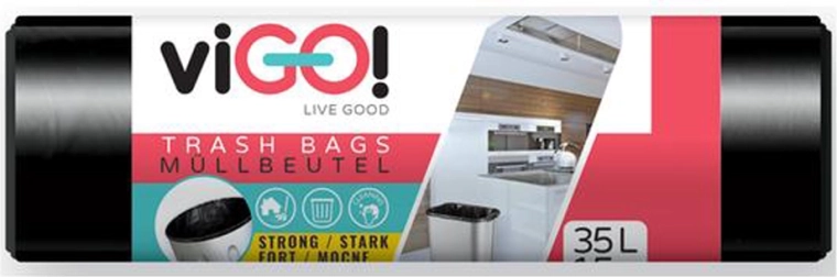 Sacs poubelle 35 l VIGO, 15 pcs