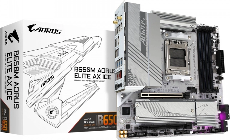 Gigabyte Aorus B650M A Elite AX ICE carte mère mATX AM5