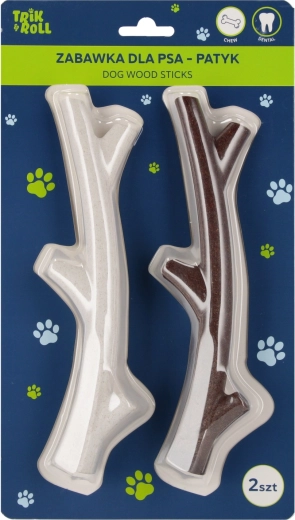 Jouet pour chien en forme de bâton - 2 pièces