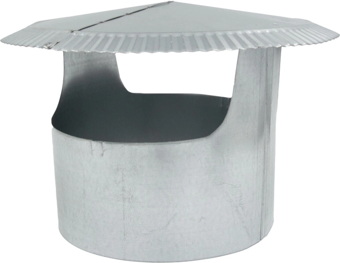 Chapeau de cheminée 152 mm en acier galvanisé