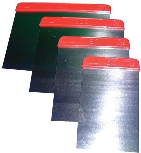 Set de spatules en acier 60, 80, 100 et 120 mm