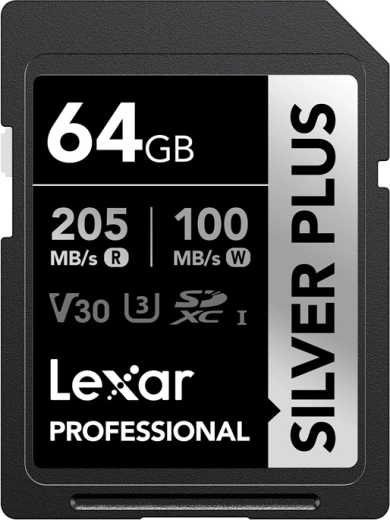 Carte mémoire Lexar Professional Silver Plus SDXC 64 Go