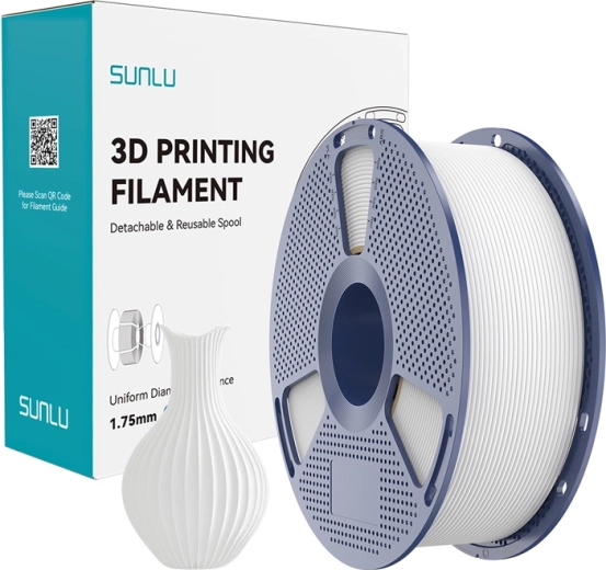 Sunlu PLA Classic filament blanc 1,75 mm – 1 kg