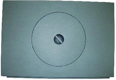 Plaque en fonte pour cuisinière, finition pulvérisée