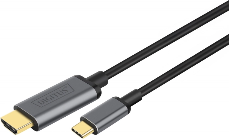 Câble adaptateur HDMI 4K 30Hz vers USB Type‑C 3.1 noir 1,8 m