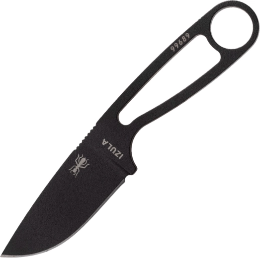 ESEE Izula couteau de cou noir 6,7 cm en acier au carbone