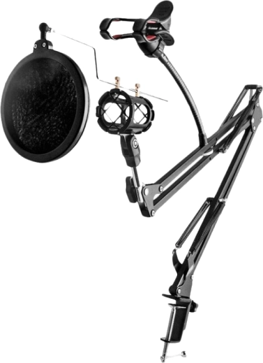 Support de microphone REMAX RM-CK100 avec support pour tablette, noir