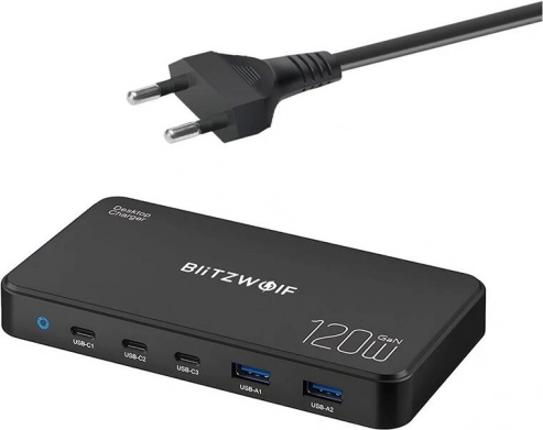 Station de charge BlitzWolf BW-i100 5-en-1 120 W