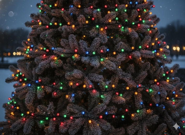 Guirlande lumineuse LED de Noël Cherry ball 200 LED multicolor, 16 m + 3 m