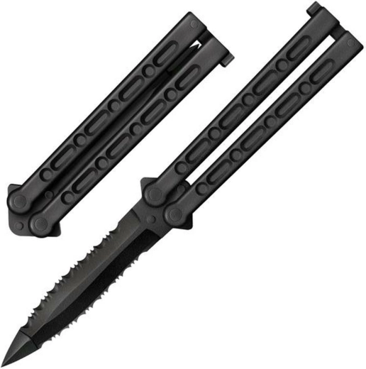Papillon COLD STEEL FGX Balisong, noir, 12,7 cm, Griv-Ex