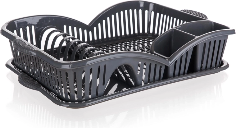 Égouttoir à vaisselle avec plateau 45 × 31 cm myKitchen, anthracite