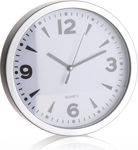 Horloge murale ronde 20 cm en plastique