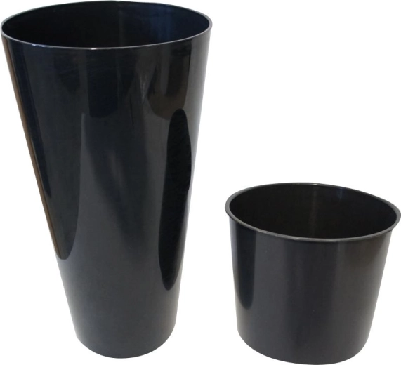 Pot de fleurs TUBUS Slim anthracite