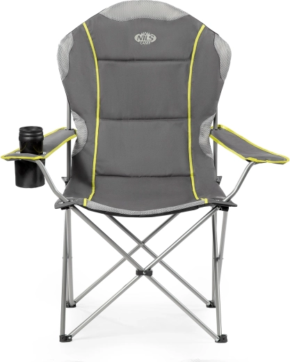 Chaise de camping pliante NILS Camp grise